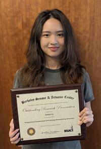 Xintian Liu, Best Presenter S25 Spring 2025 BSAC Research Review, Xintian Liu, Best Presentation Award