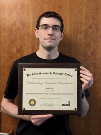 Fall 2024 BSAC Research Review, Daniel Teal, Best Presentation Award